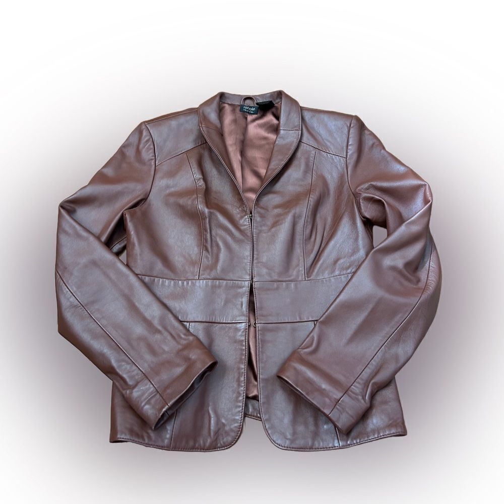 Vintage 90s Nicole by Nicole Miller Women’s Leather Jacket
